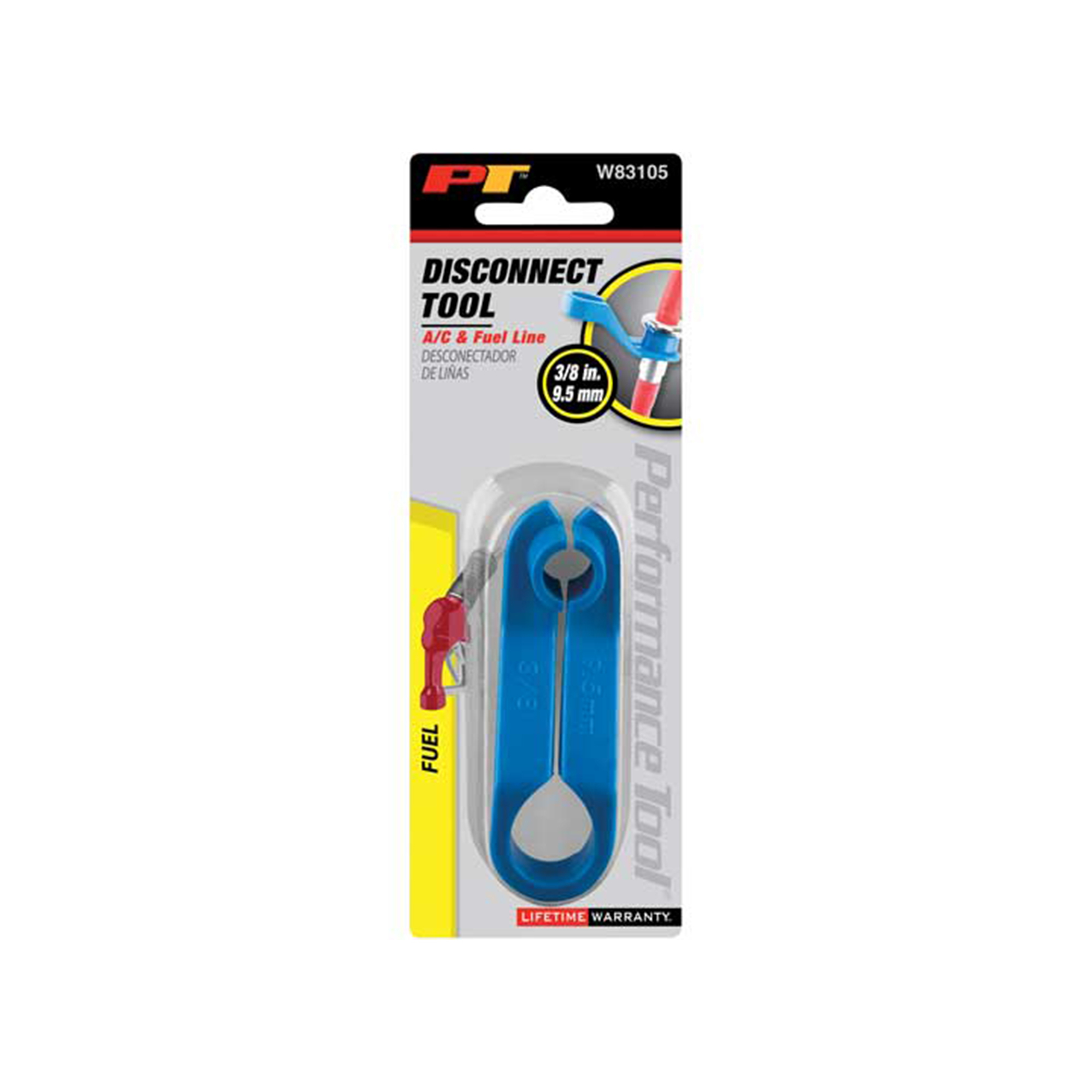 Performance Tool Offset Line Disconnect Tool — 3/8in., Offset Handle, Fuel-Resistant Plastic, Model# PRTW83105